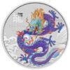 Purple Dragon Colored Silver Coin